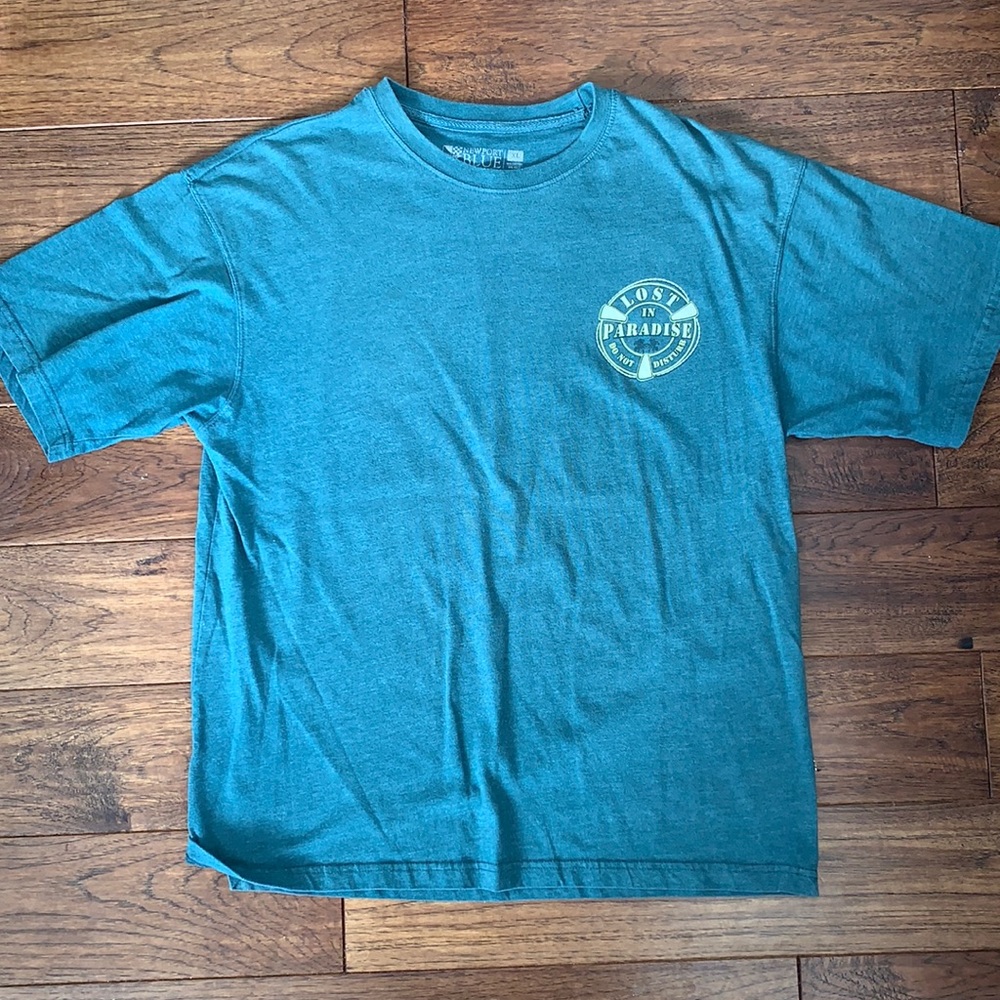 Mens Lost in Paradise XL Short sleeve tee, Green